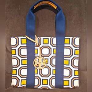 Authentic Tory Burch Geometric Tote Bag